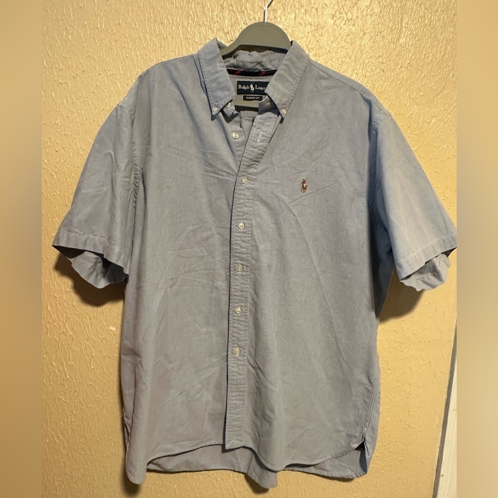Ralph Lauren Shirt Button Down Short Sleeve Size‎ XXL